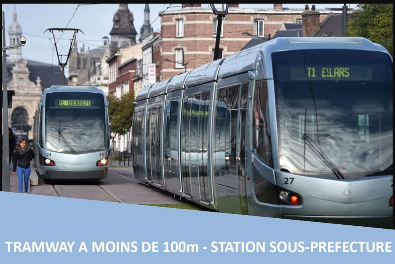Design Appart - Hyper Centre - Tram - Free Wifi - Lerelaisdodile21 Valenciennes Exteriör bild